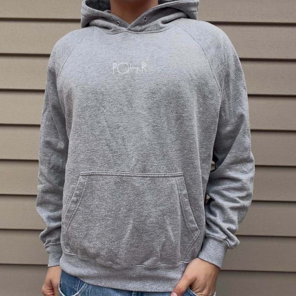 Vintage Polar Skate Co. Grey Hoodie, Men's Size M - Y2K Streetwear